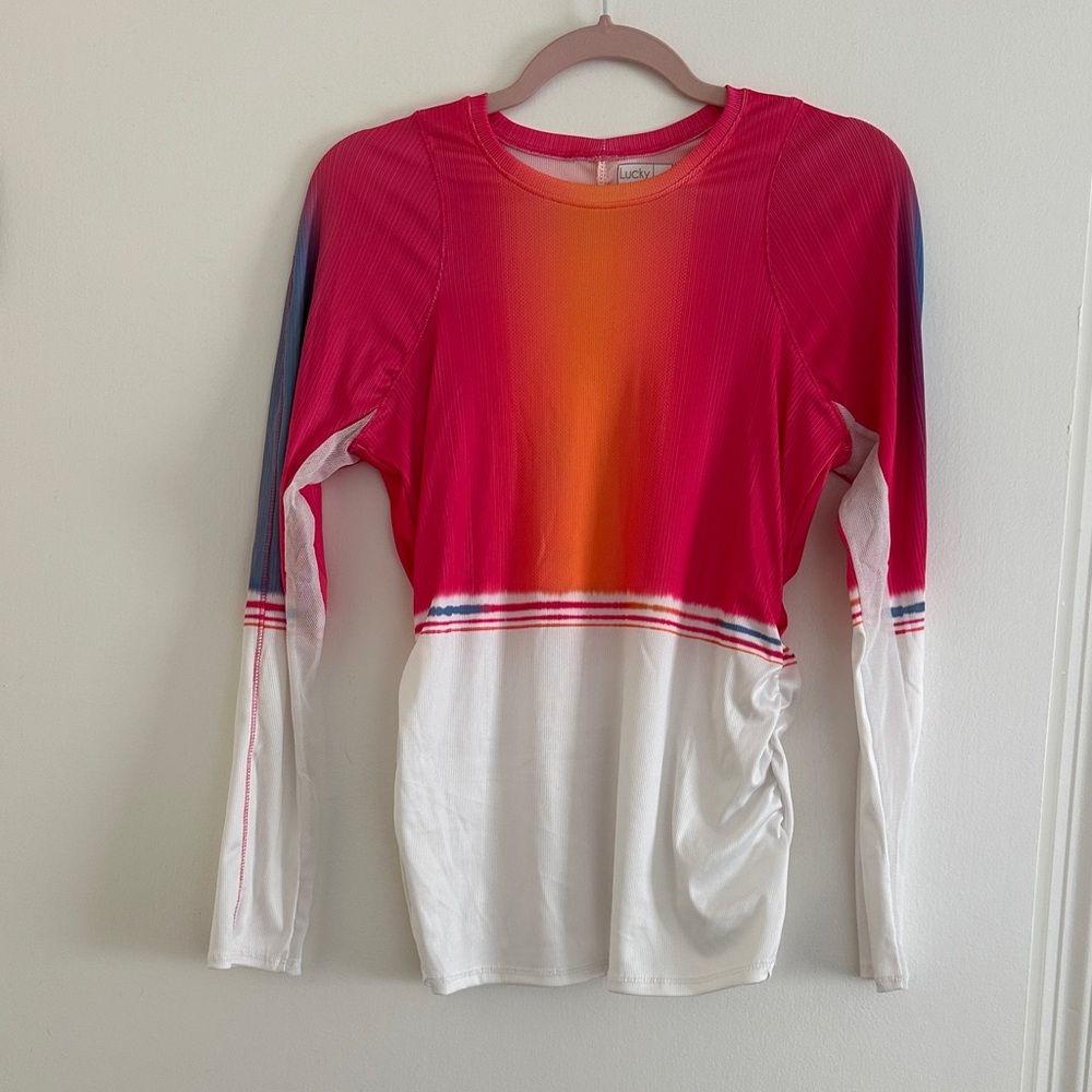 Colorful Long Sleeve Athletic Top